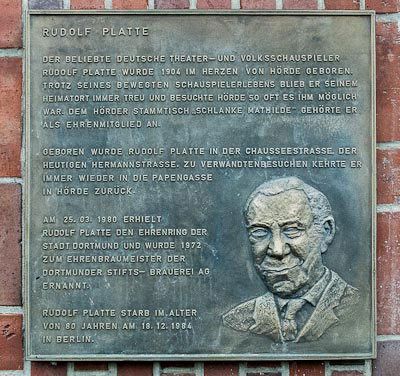 Rudolf Platte in H&ouml;rde